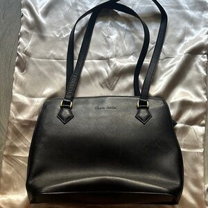 Charles Jourdan Elegant Black Shoulder Bag